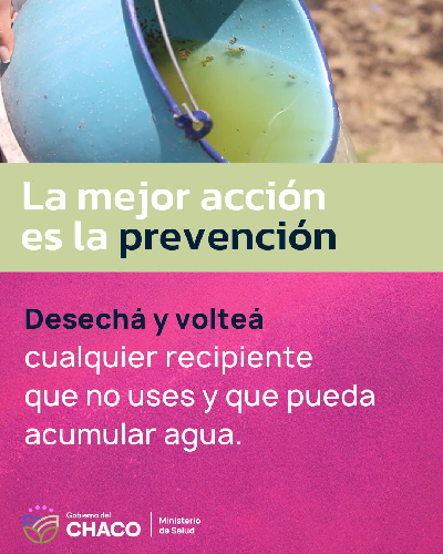 La mejor acción contra el Dengue, es la PREVENCIÓN